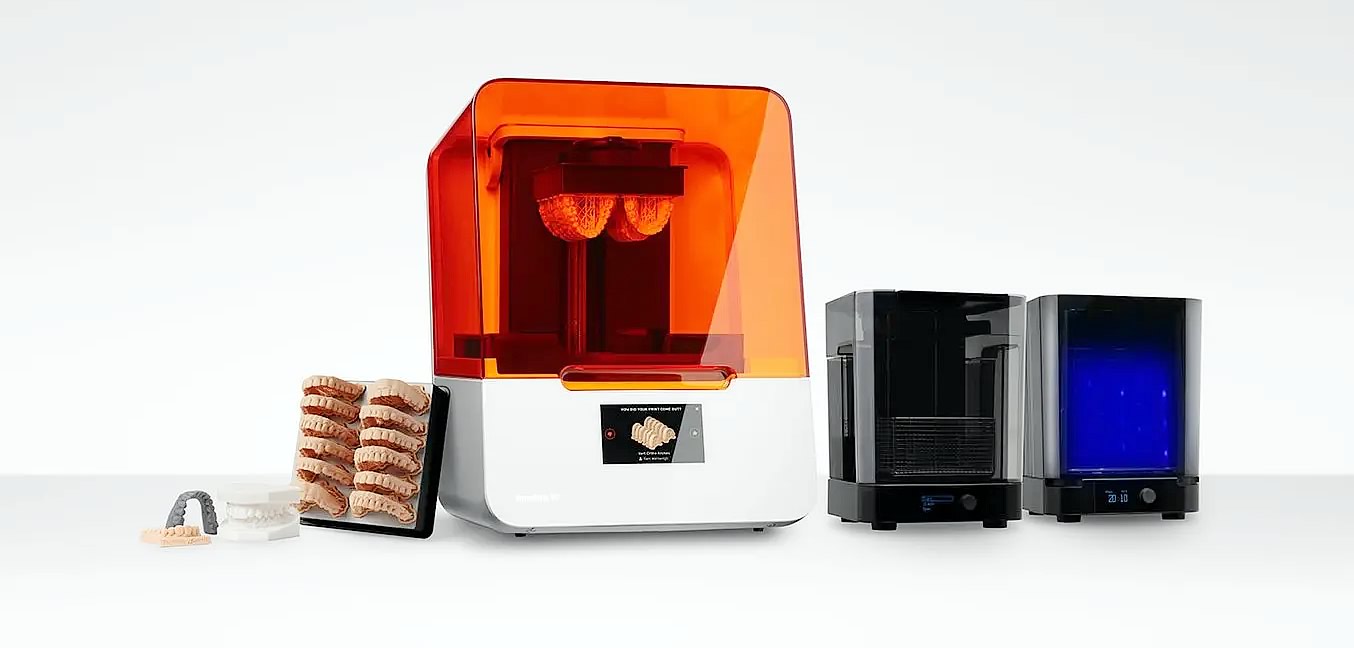 Formlabs | Form 3B Plus | Mercado e tecnologia em próteses dentárias | Impressora 3D de resina