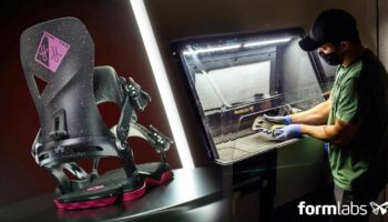 Formlabs FUSE 1 | Empresa Rome Snowboards acelera o desenvolvimento de produtos com impressão 3D SLS
