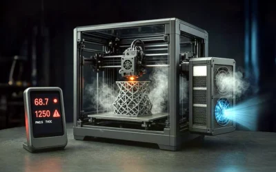 Ranking de Toxidade dos Filamentos de Impressão 3D - Emissões de Gases e Partículas