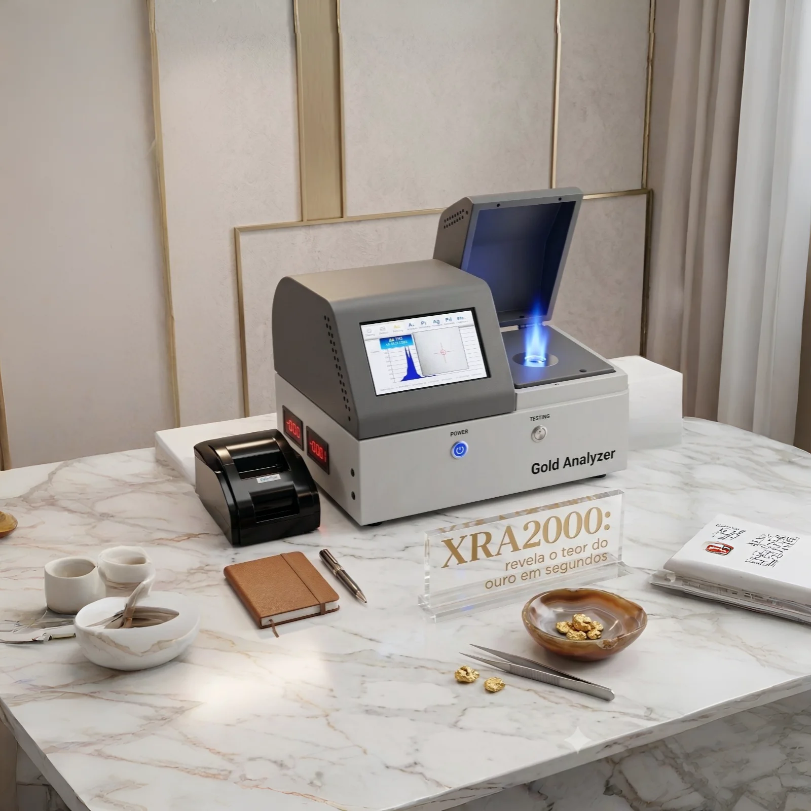 XRA2000: máquina para teste de ouro e metais preciosos XRA2000: máquina para teste de ouro e metais preciosos