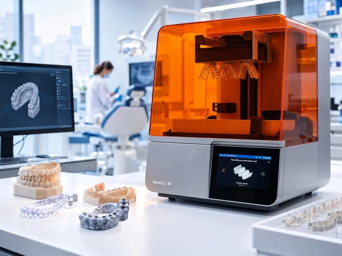 Form 4B a impressora 3D da Formlabs Dental para a odontologia digital Form 4B a impressora 3D da Formlabs Dental para a odontologia digital