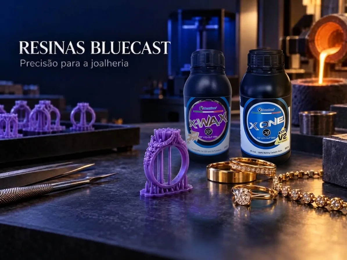 Resinas BlueCast para joalheria: mais precisão do protótipo à fundição Resinas BlueCast para joalheria: mais precisão do protótipo à fundição